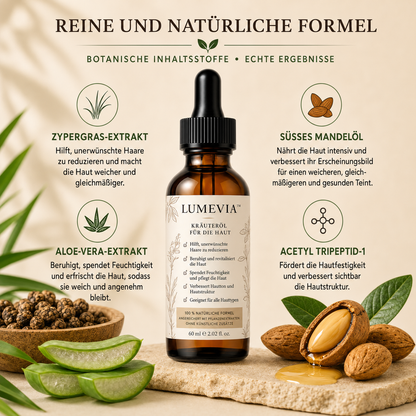 Natürliches Öl gegen unerwünschte Gesichtshaare